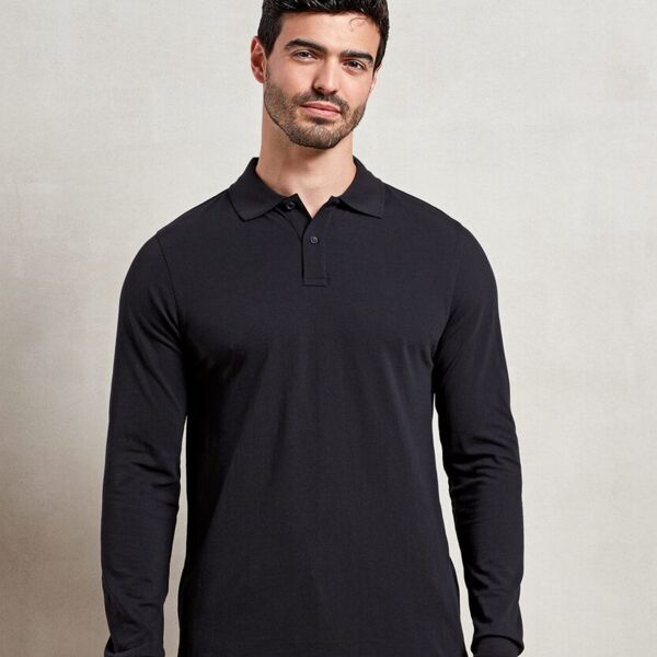 ‘Essential’ unisex long sleeve workwear polo shirt Miniaturansicht