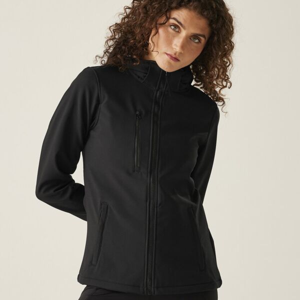 Women's venturer 3-layer hooded softshell jacket Miniaturansicht