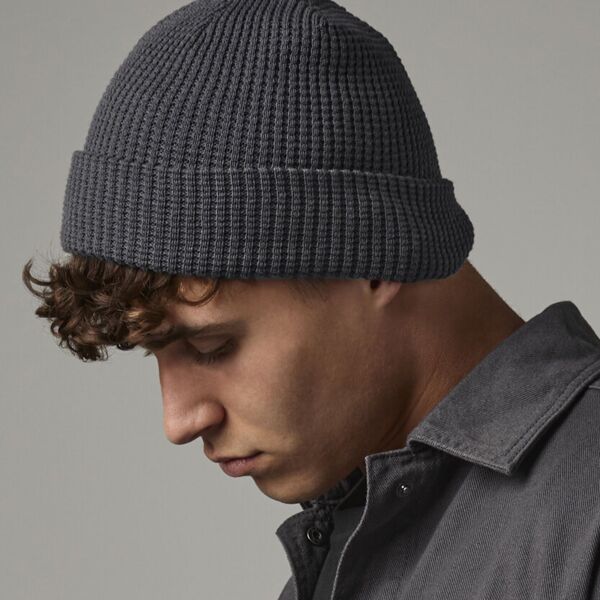 Organic cotton waffle beanie Miniaturansicht