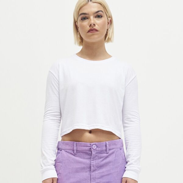 Women's long sleeve cropped T Miniaturansicht