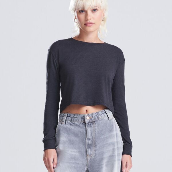 Women's long sleeve cropped T Miniaturansicht