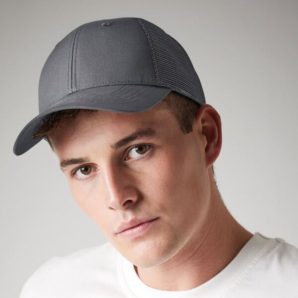 Recycled urbanwear 6-panel snapback trucker Miniaturansicht