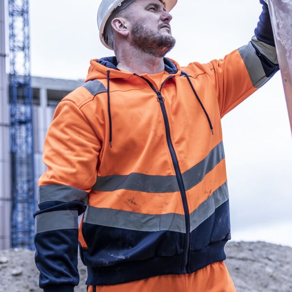 Pro hi-vis full zip hoodie Miniaturansicht