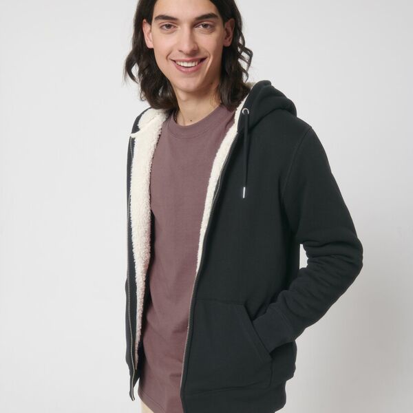 Unisex Hygger sherpa zip-through sweatshirt (STSU956) Miniaturansicht