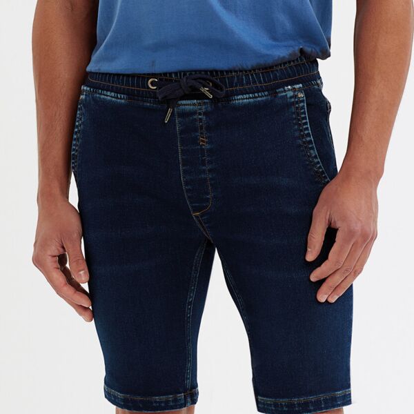 Men’s denim drawstring shorts Miniaturansicht