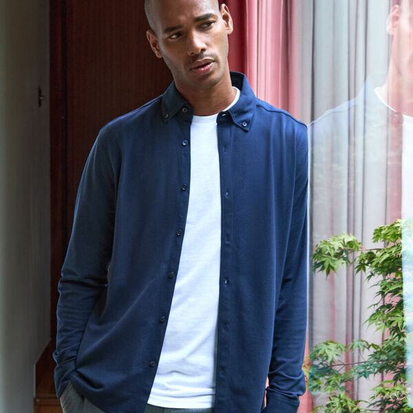 Long sleeve Superwash® 60° piqué shirt (tailored fit) Miniaturansicht