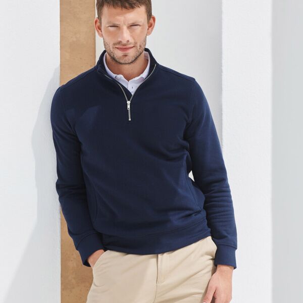 Unisex sustainable ¼-zip sweatshirt Miniaturansicht