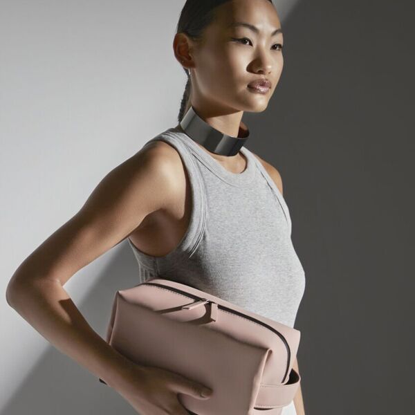 Matte PU toiletry/accessory case Miniaturansicht