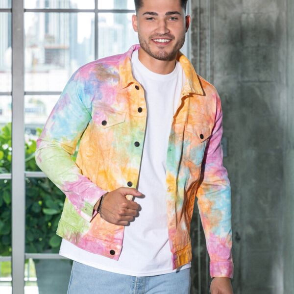 Tie-dye denim jacket Miniaturansicht