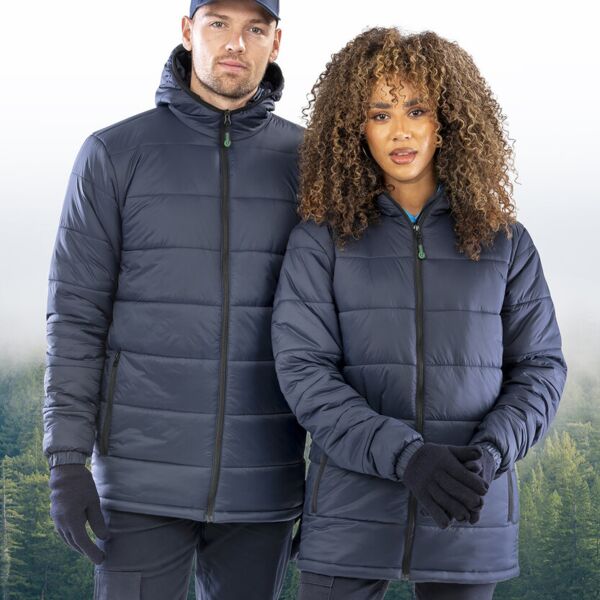 Recycled hooded padded parka Miniaturansicht