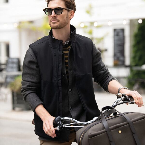 Highland - Fashionable yoke fleece vest Miniaturansicht