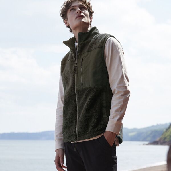 Recycled sherpa gilet Miniaturansicht