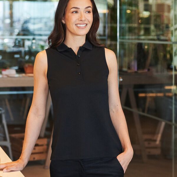 Women’s sleeveless Coolplus® polo shirt Miniaturansicht