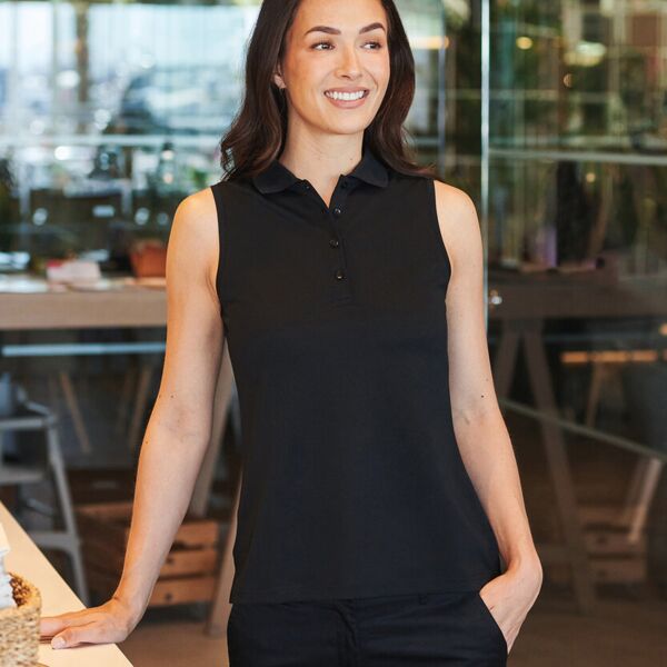 Women’s sleeveless Coolplus® polo shirt Miniaturansicht