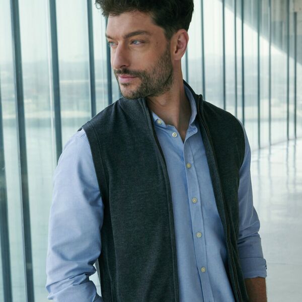 Sleeveless zip-through jumper Miniaturansicht