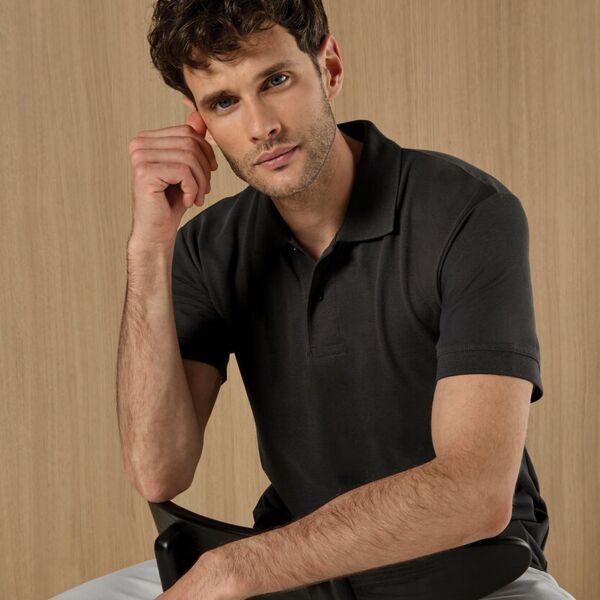 Regular fit recycled Superwash® 60°C polo Miniaturansicht