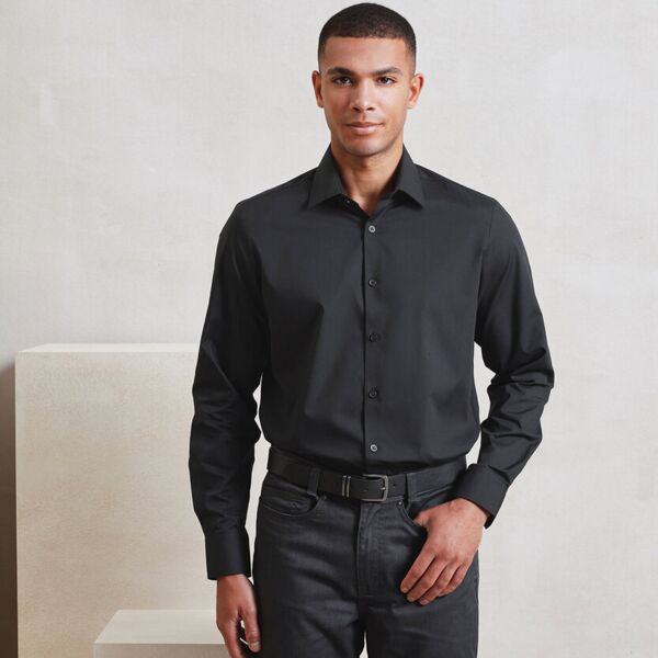 Long sleeve ‘Recyclight’ poplin shirt Miniaturansicht