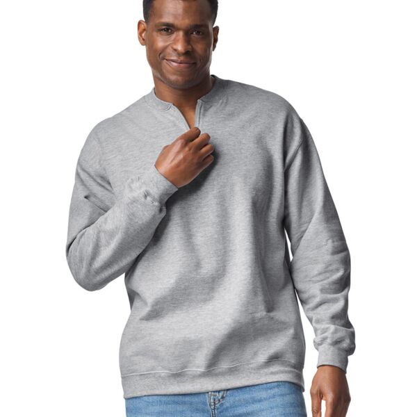 Softstyle™ midweight adult fleece 1/4-zip sweatshirt Miniaturansicht