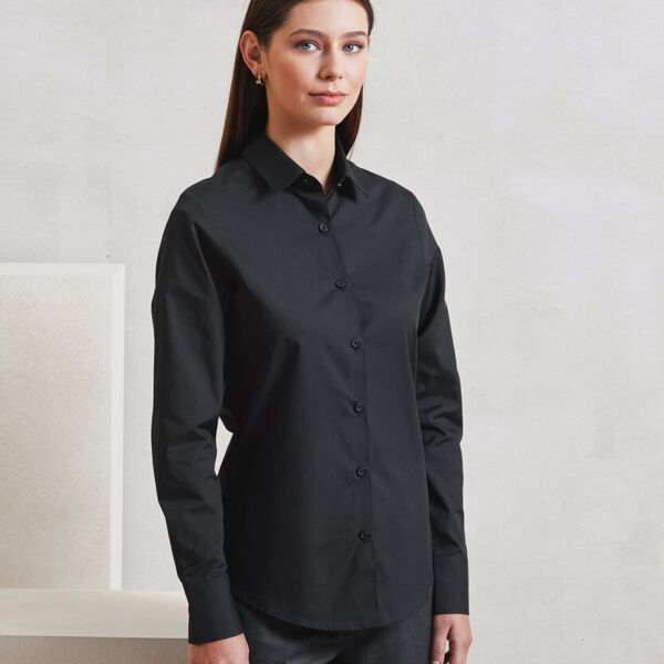 Women’s long sleeve ‘Recyclight’ poplin shirt Miniaturansicht