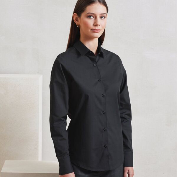 Women’s long sleeve ‘Recyclight’ poplin shirt Miniaturansicht