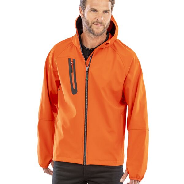 3-layer recycled printable casual hooded softshell Miniaturansicht