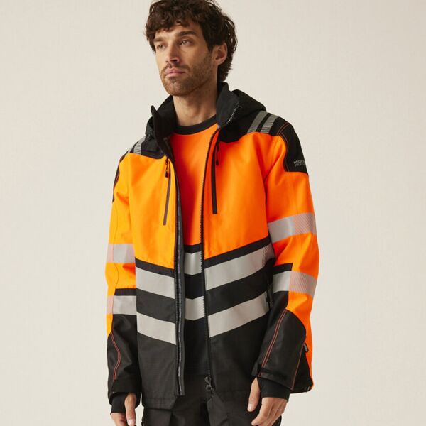 Hi-Vis X-Pro Waterproof shell jacket (Class 2) Miniaturansicht