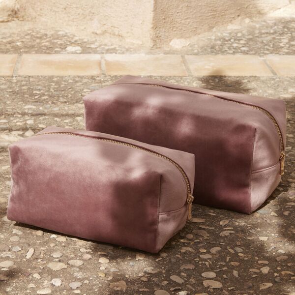 Velvet toiletry/accessory case Miniaturansicht