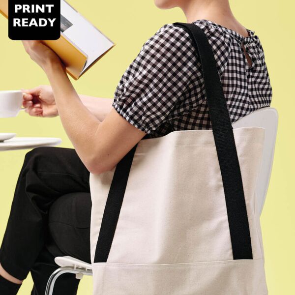 Dakota recycled contrast strap tote Miniaturansicht