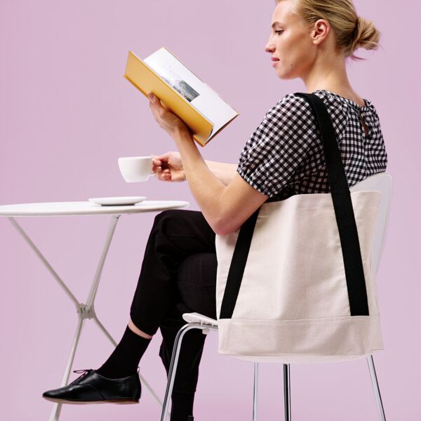 Dakota recycled contrast strap tote Miniaturansicht