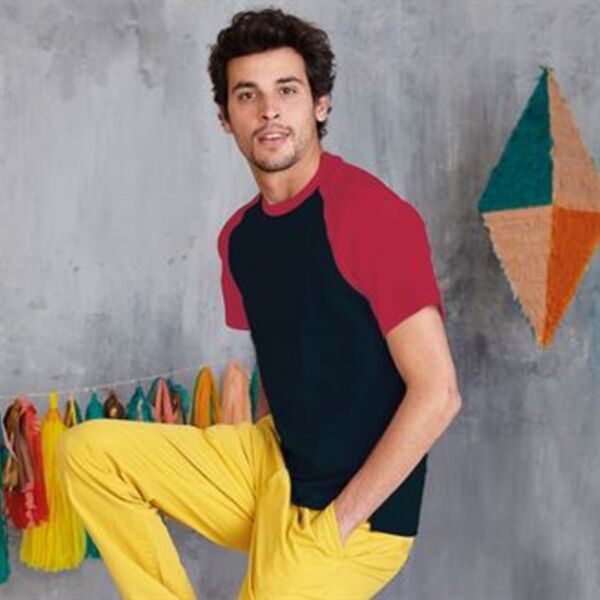 Baseball Short-sleeved two-tone T-shirt Miniaturansicht