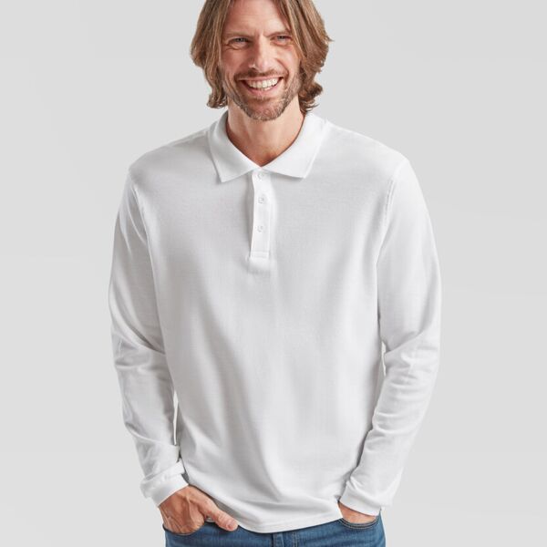 Premium long sleeve polo Miniaturansicht