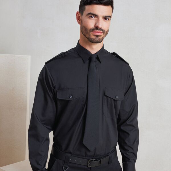 Long sleeve pilot shirt Miniaturansicht