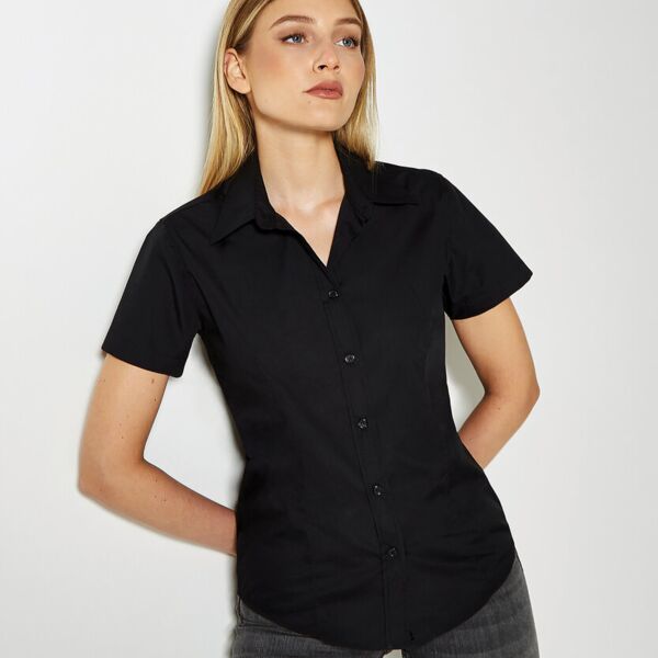 Women's workforce blouse short-sleeved (classic fit) Miniaturansicht