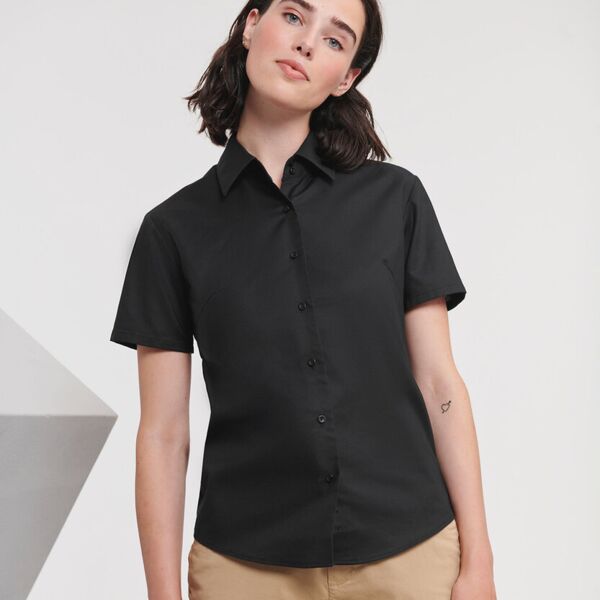 Women's short sleeve Oxford shirt Miniaturansicht