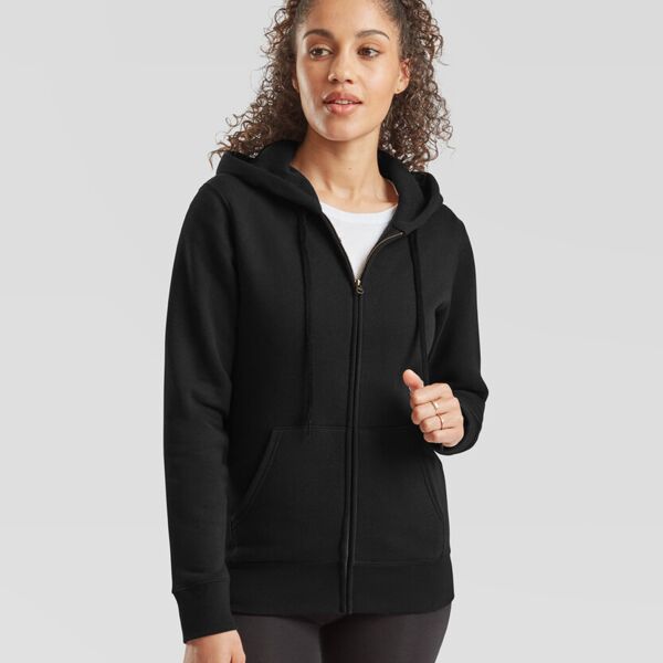 Women's premium 70/30 hooded sweatshirt jacket Miniaturansicht