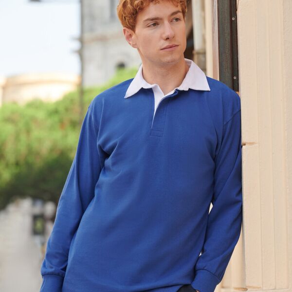 Long sleeve plain rugby shirt Miniaturansicht