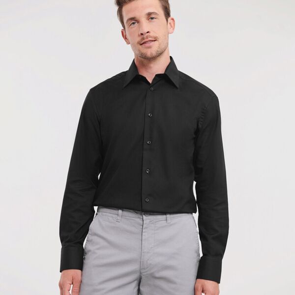 Long sleeve easycare tailored Oxford shirt Miniaturansicht