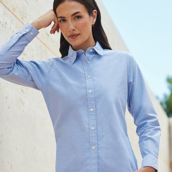 Women's classic long sleeve Oxford shirt Miniaturansicht