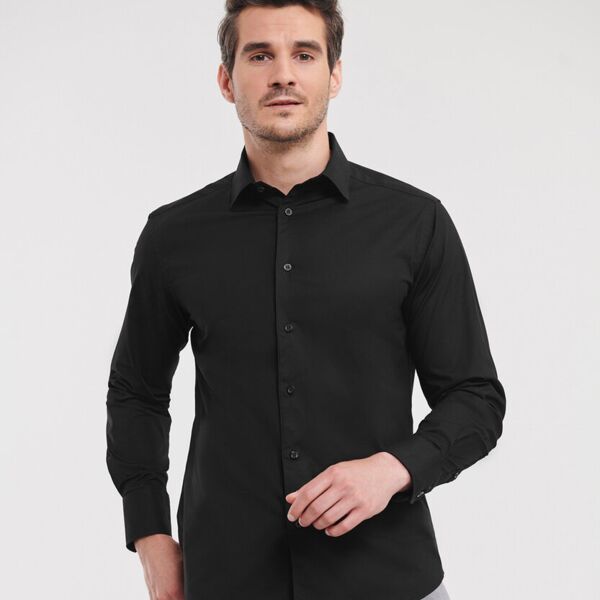 Long sleeve easycare fitted shirt Miniaturansicht