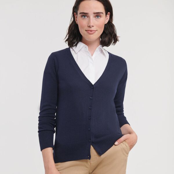 Women's v-neck knitted cardigan Miniaturansicht