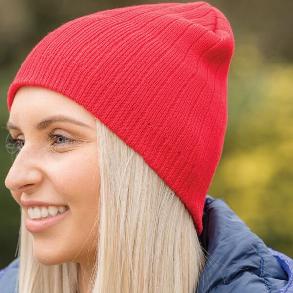 Cotton knitted beanie hat Miniaturansicht