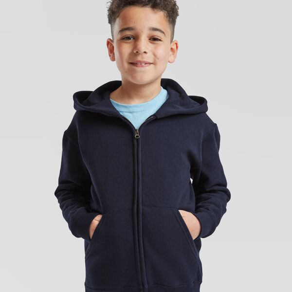 Kids classic hooded sweatshirt jacket Miniaturansicht