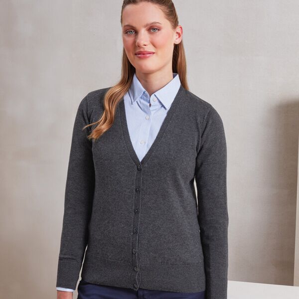 Women's button-through knitted cardigan Miniaturansicht
