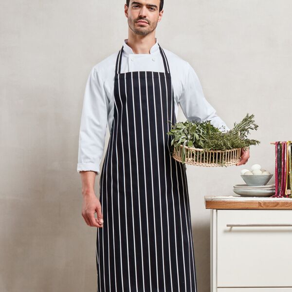 Striped bib apron Miniaturansicht