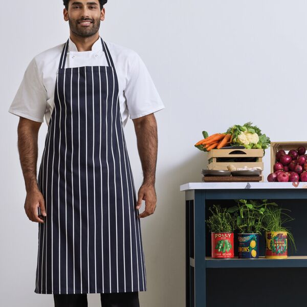 Striped bib apron Miniaturansicht