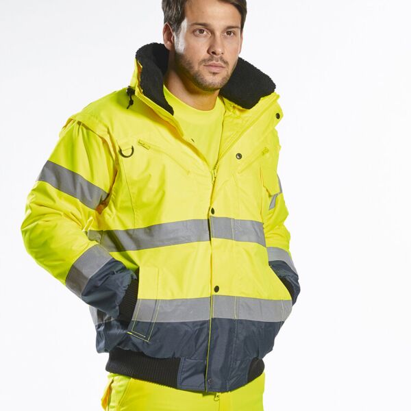Hi-vis contrast bomber jacket (C465) Miniaturansicht