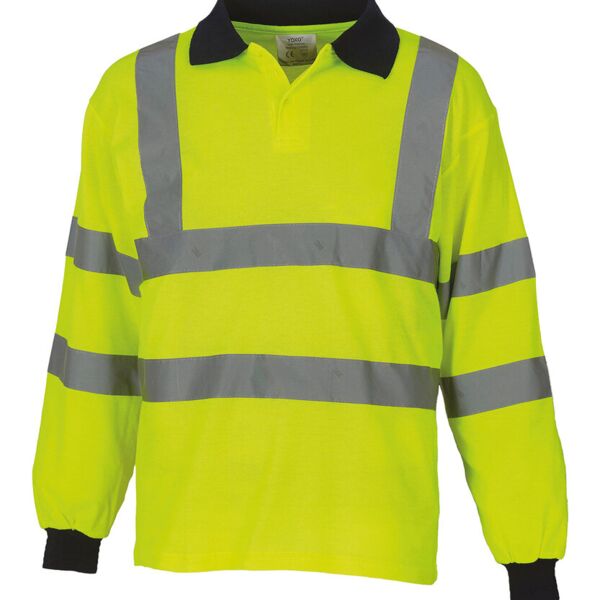 Hi-vis long sleeve polo (HVJ310) Miniaturansicht