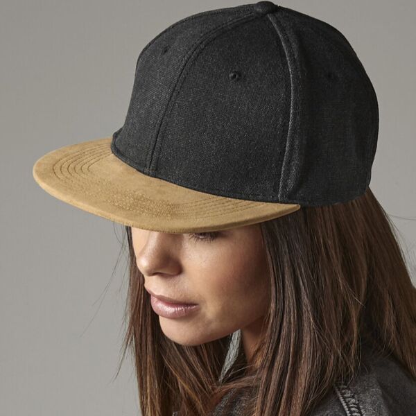 Suede peak snapback Miniaturansicht