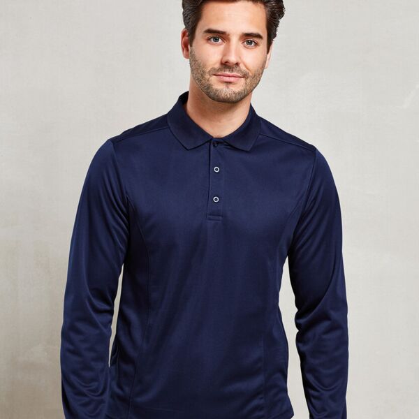 Long sleeve Coolchecker® piqué polo Miniaturansicht