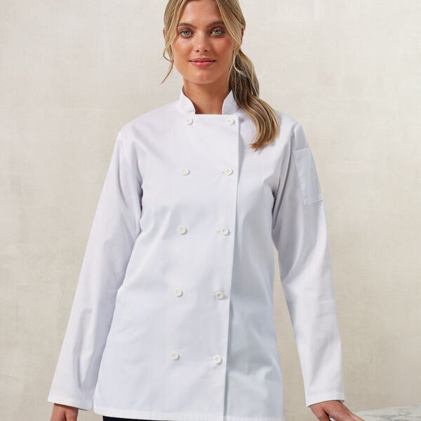 Women's long sleeve chef's jacket Miniaturansicht
